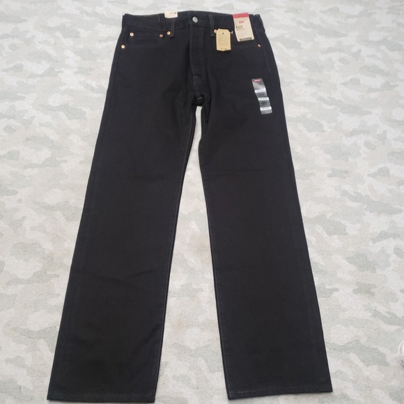 Levi's Other - Levi's 501 Jeans Mens 34x32 Blue Denim Dark Wash Button Fly Straight Leg